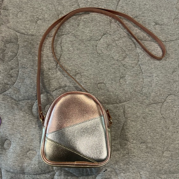 Bath And Body Works Metallic Crossbody Purse - Picture 1 of 8